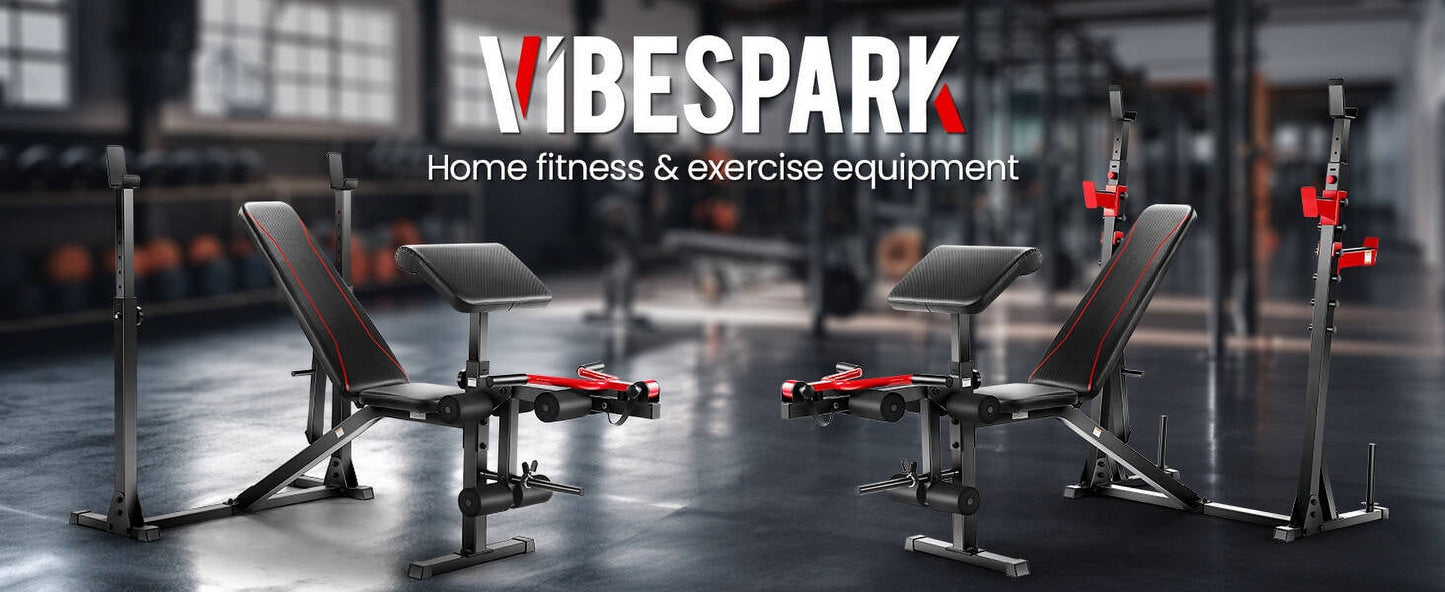 FormForge Approved: VIBESPARK 900LBS Olympic Weight Bench Set