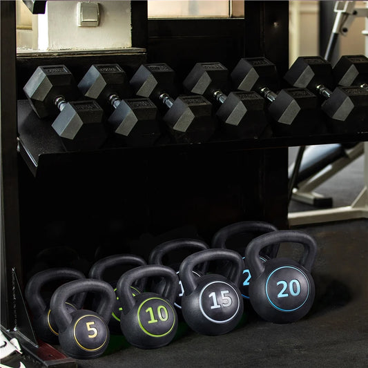 FormForge 50LB Assorted Kettlebell Weight Set